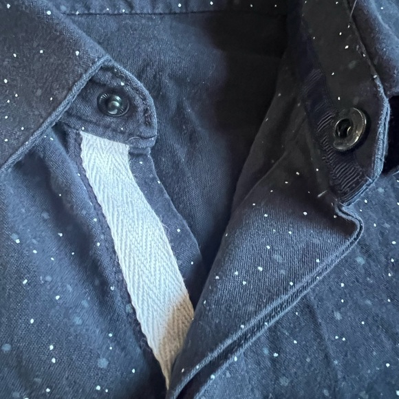 WRK Button Down Shirt XL The Reworked Shirt Black Speckled Snap Button - Picture 3 of 8